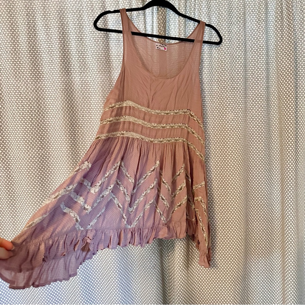 Intimately Free People Voile & Lace Trapeze Slip Dress - Picture 6 of 7